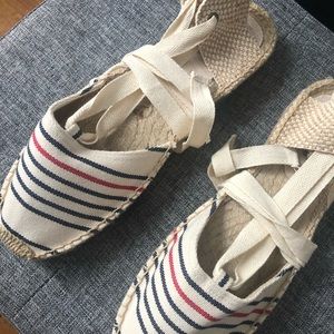 Gorgeous striped Soludos espadrilles.